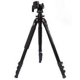 Triopo C-158+KJ-1 Adjustable Portable Aluminum Alloy Tripod, C-158+KJ-1 (Black)